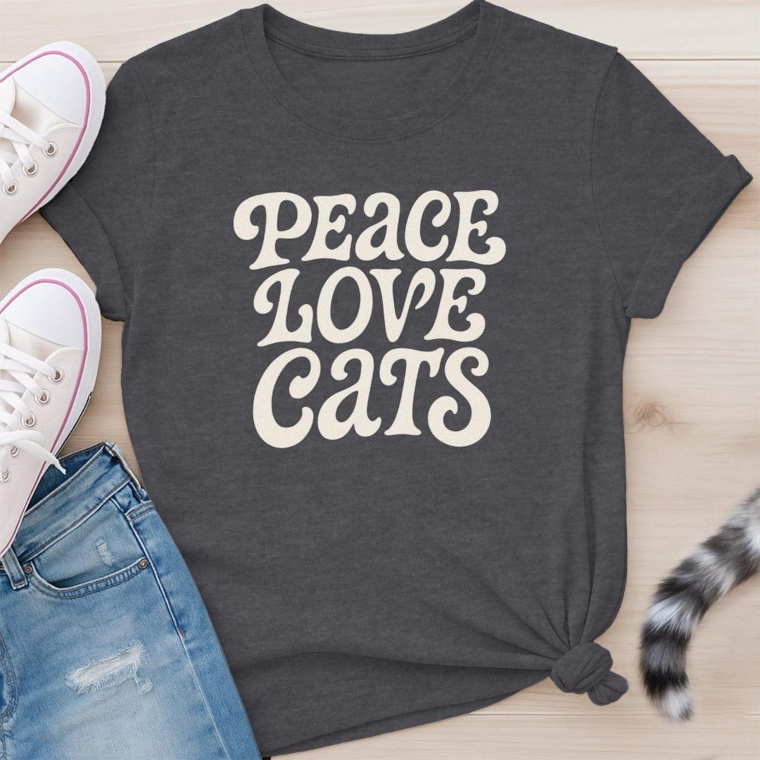 PEACE LOVE CATS T-SHIRT