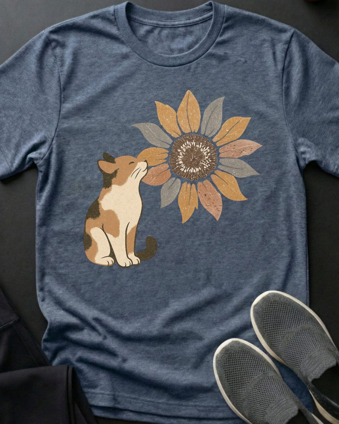 Sunflower Kitty Tee