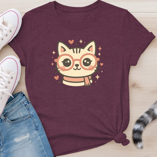 GLASSES KITTY T-SHIRT