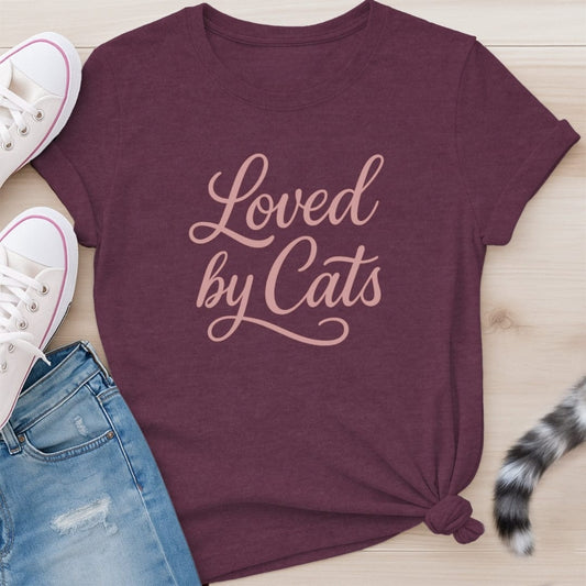 LOVED BY CATS T-SHIRT