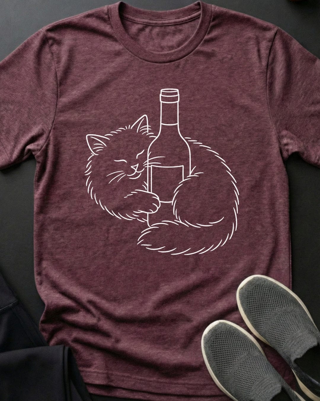 Wine Kitty Tee