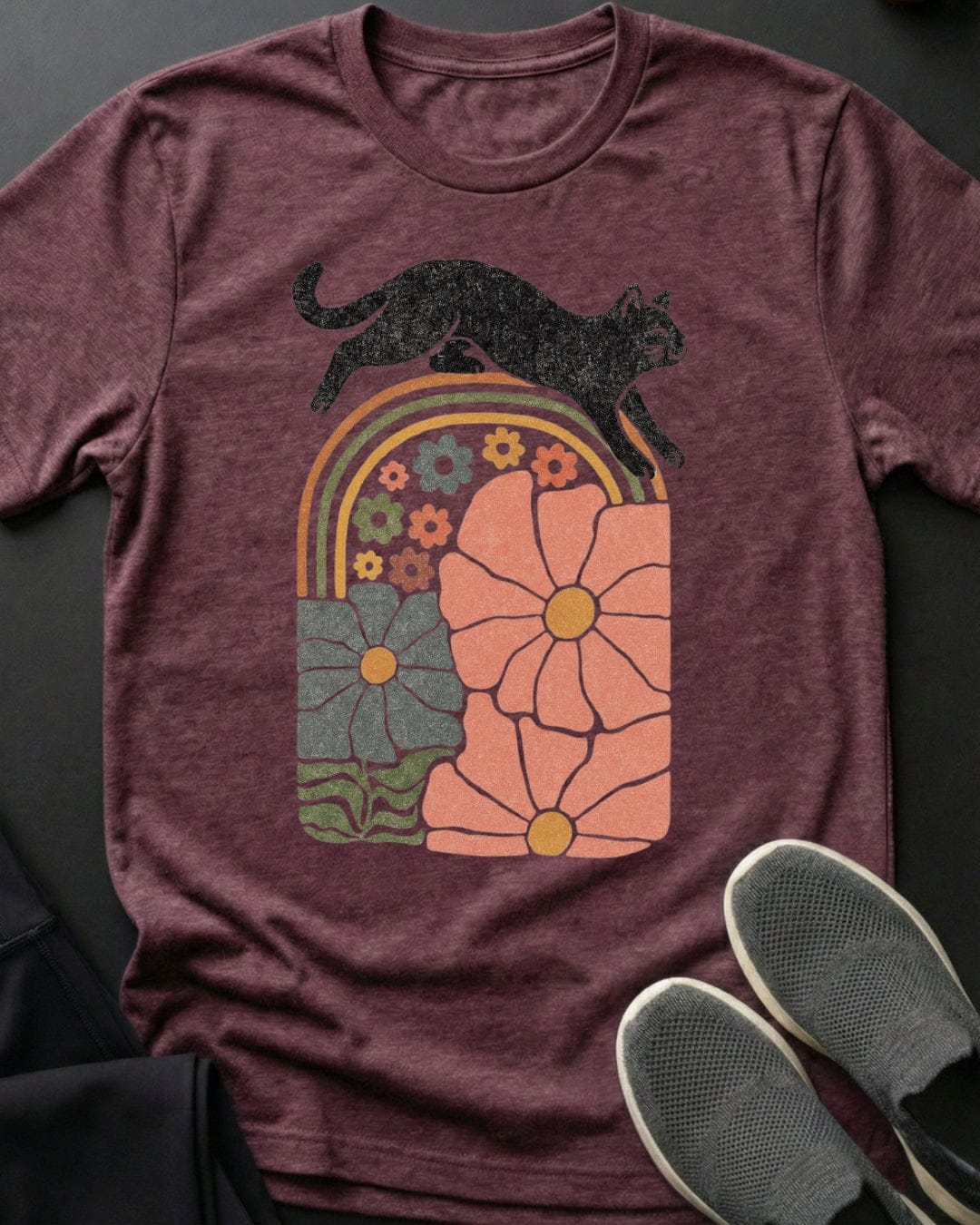 Kitty Flowers Tee