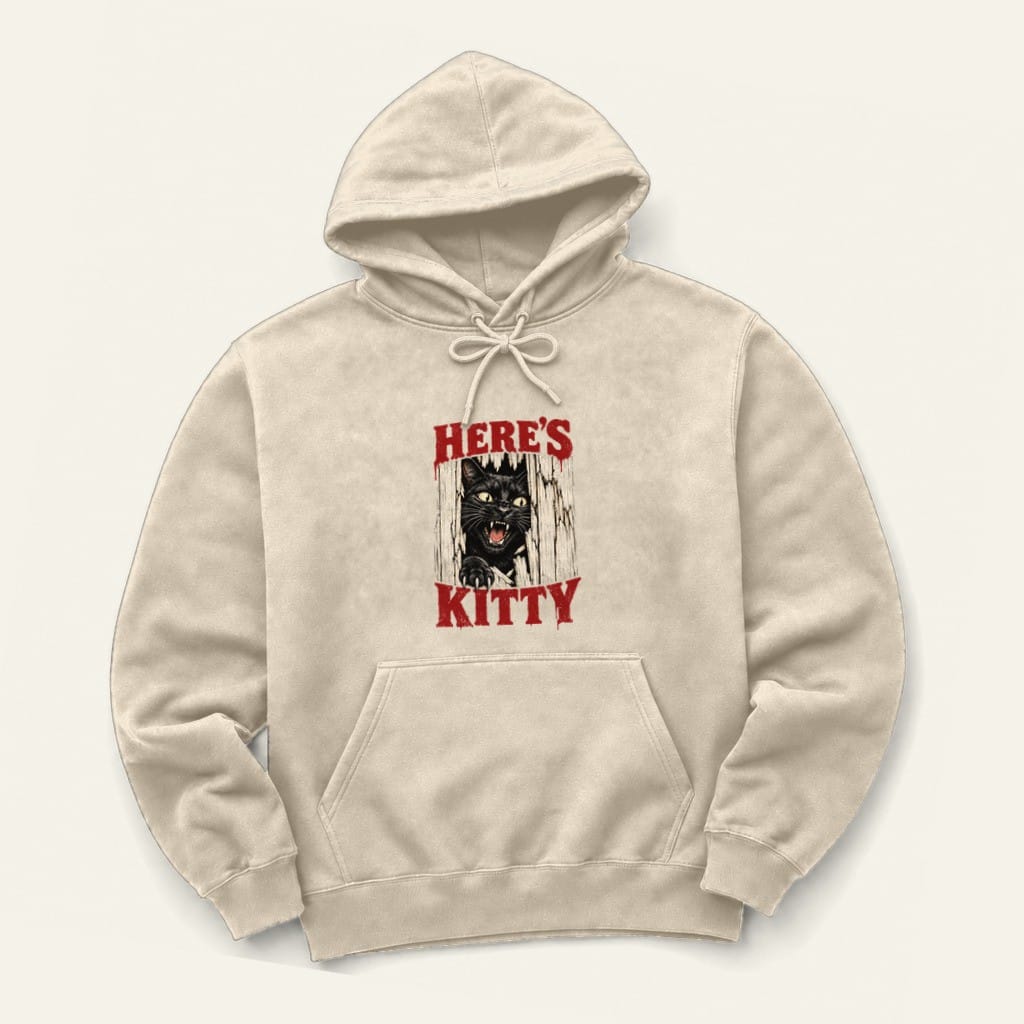 Here's Kitty Hoodie in Sand