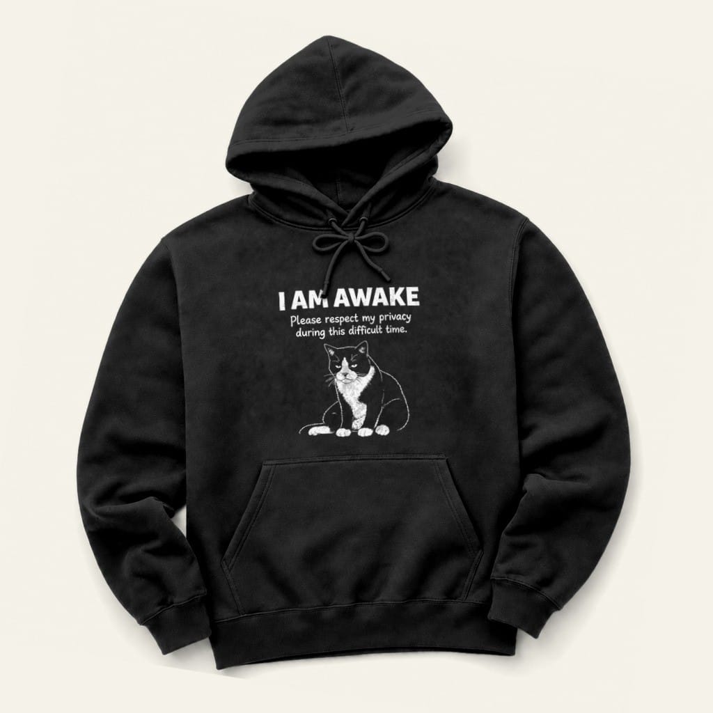 I Am Awake Hoodie in Black