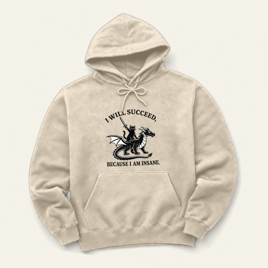I Will Succeed Hoodie in Sand