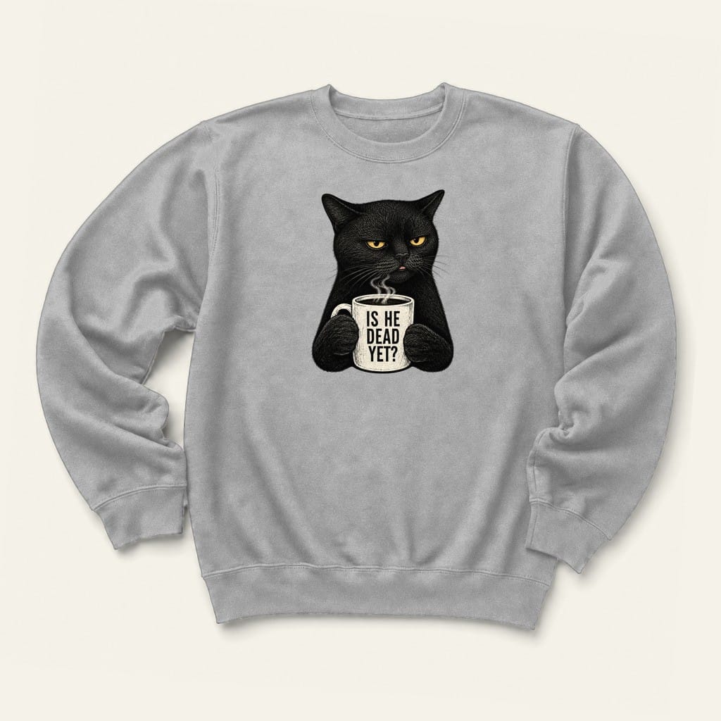 Is He Dead Sweatshirt in Sport Grey