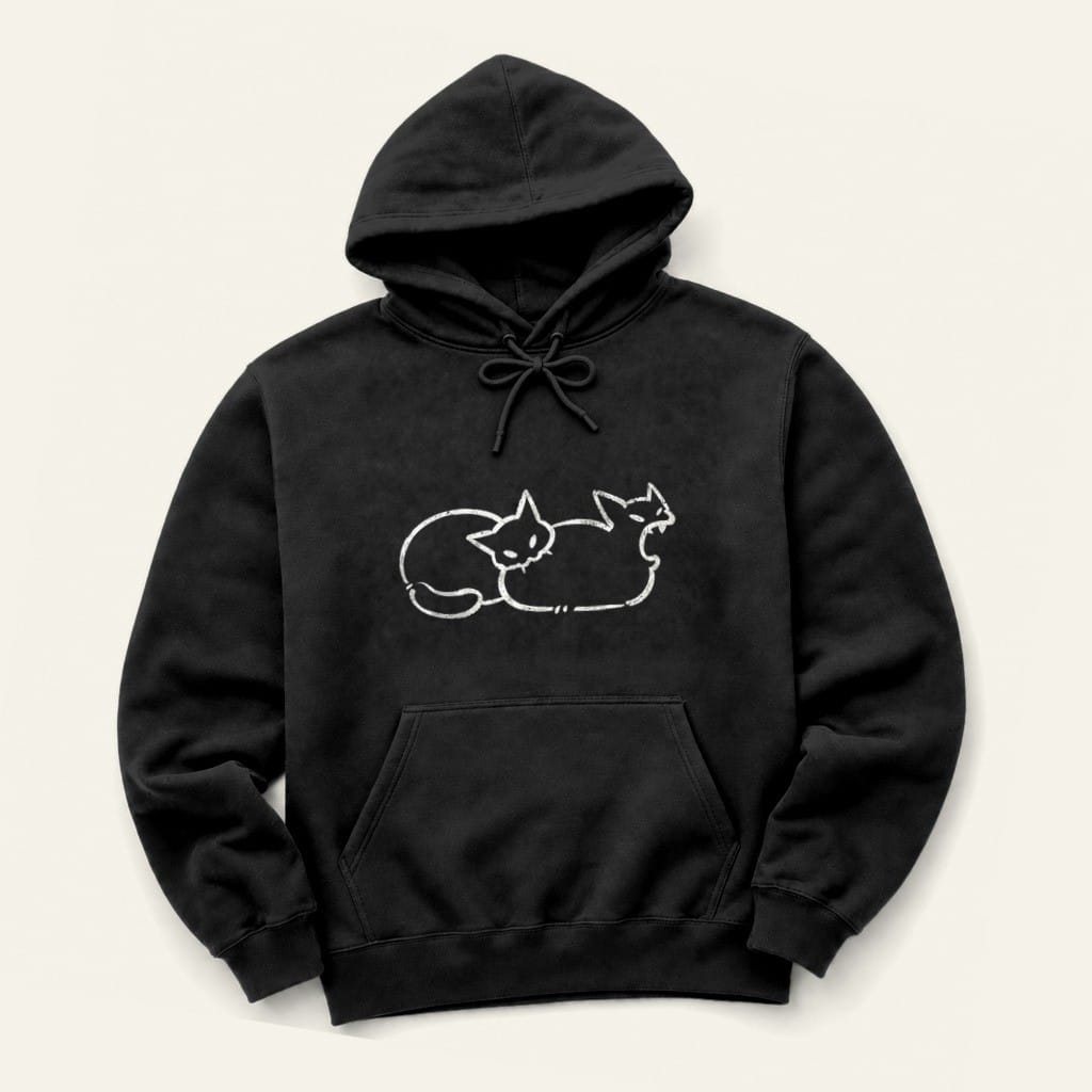 Just Chillin' Hoodie in Black