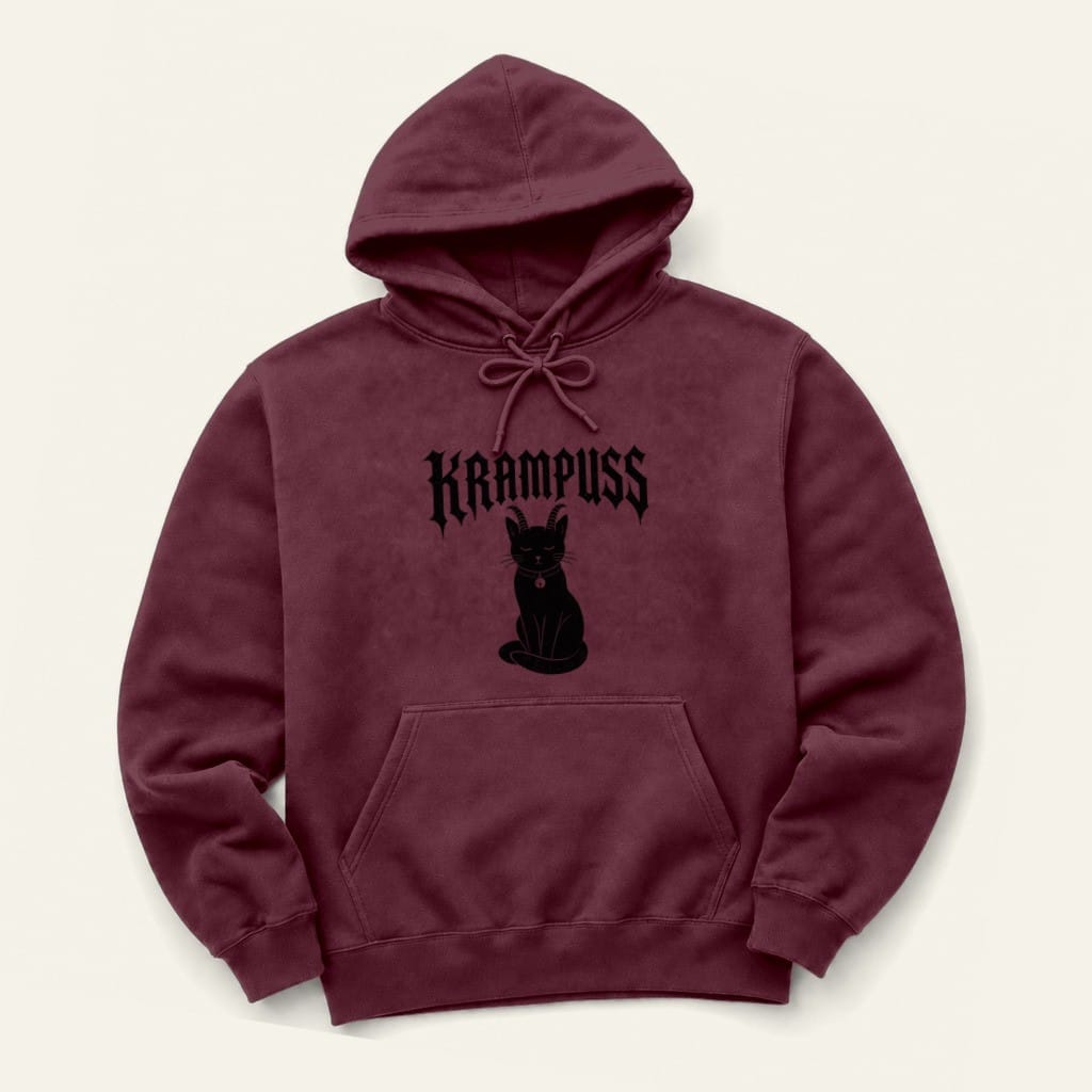 Krampuss Hoodie in Maroon