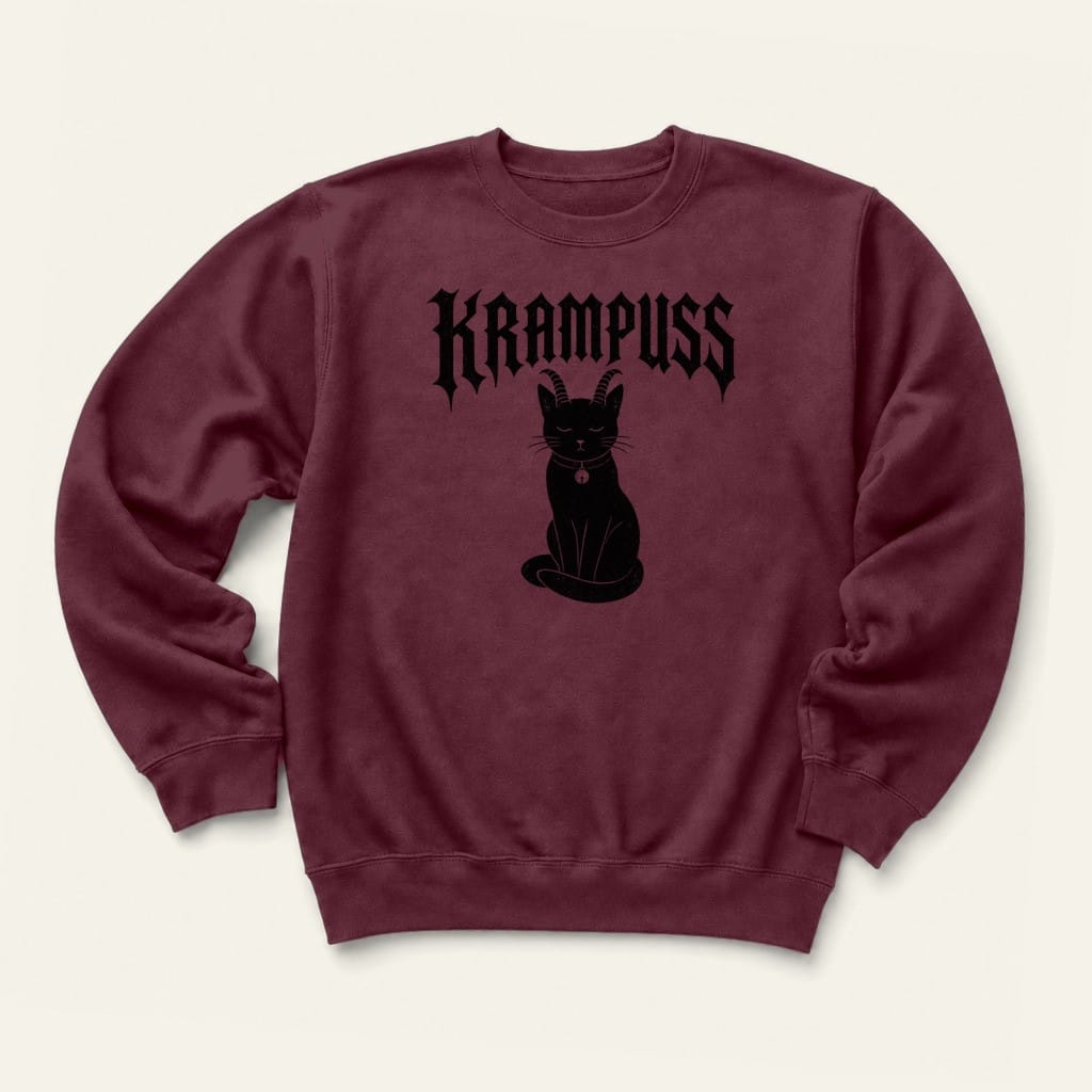 Krampuss Sweatshirt in Maroon