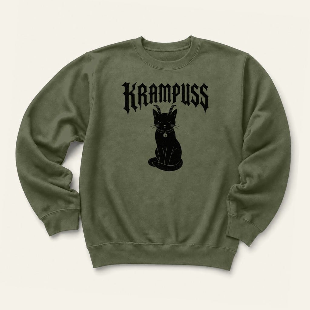 Krampuss Sweatshirt in Military Green