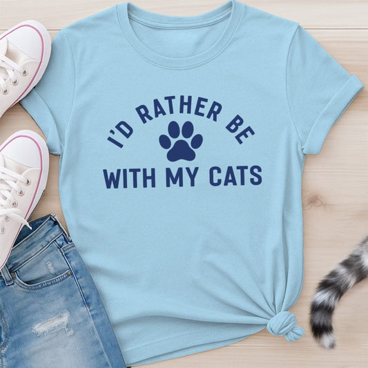 WITH MY CATS T-SHIRT