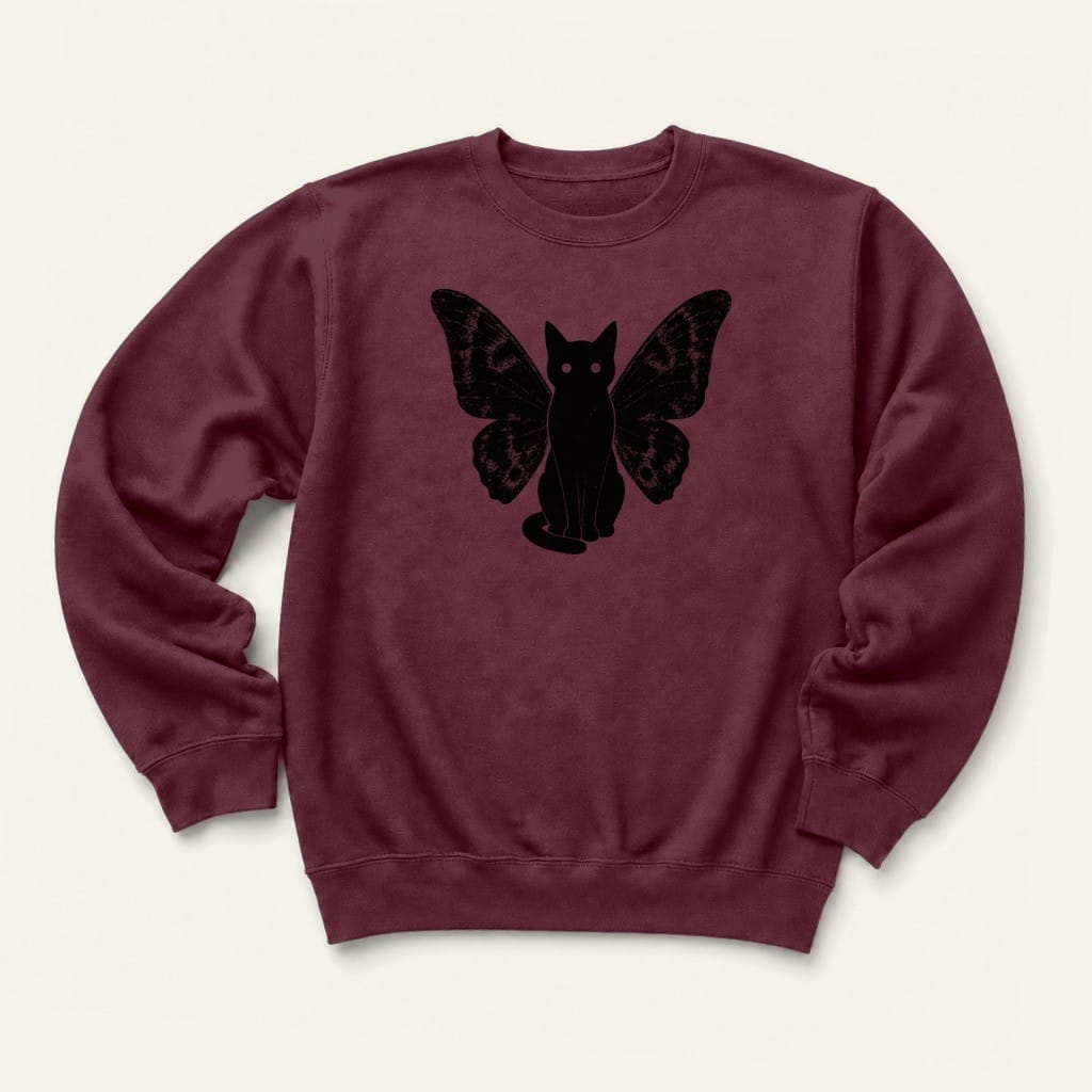Meowthman Sweatshirt in Maroon