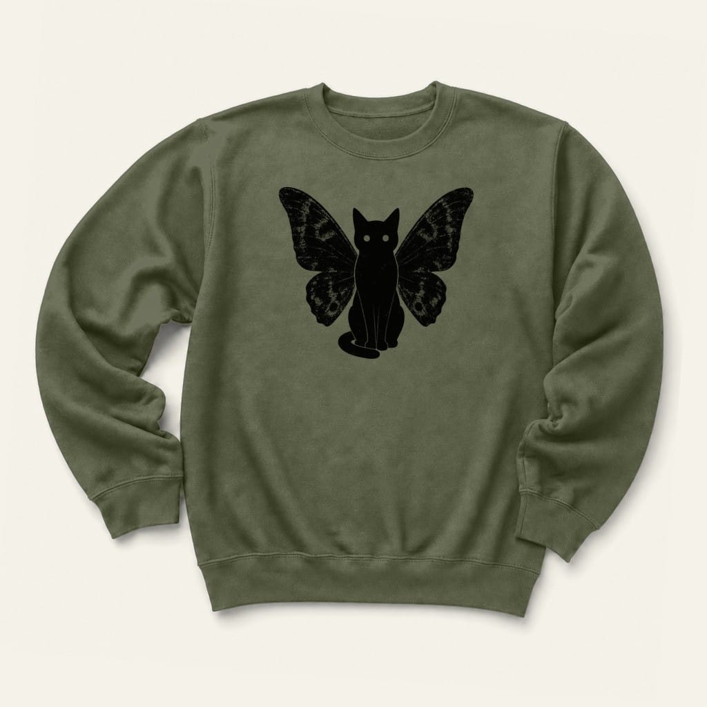 Meowthman Sweatshirt in Military Green
