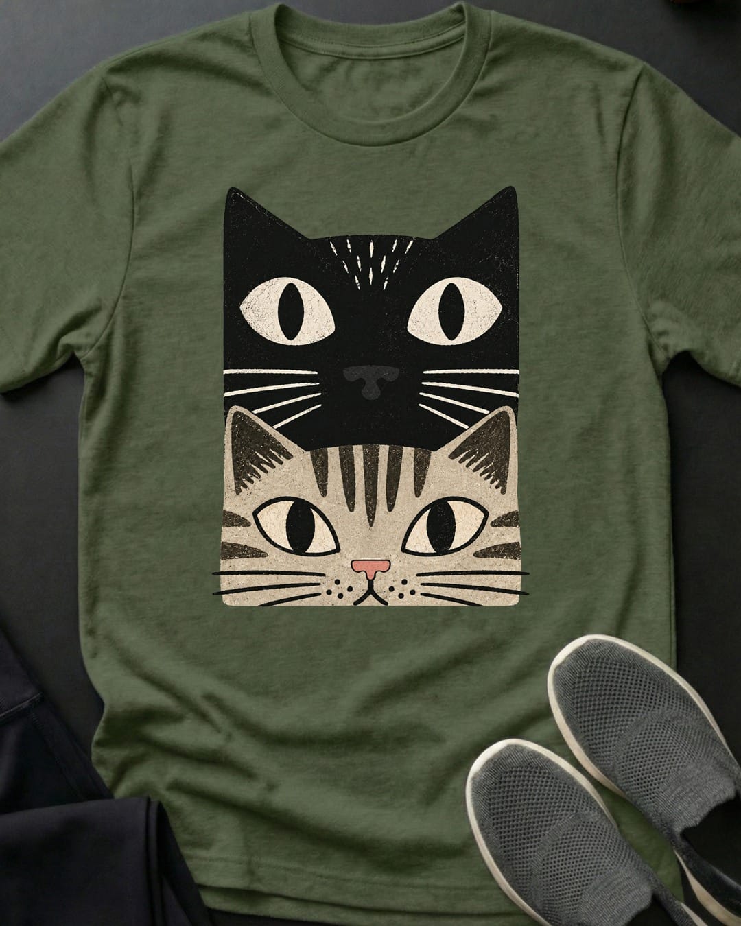 Tabby Cat Stack Tee