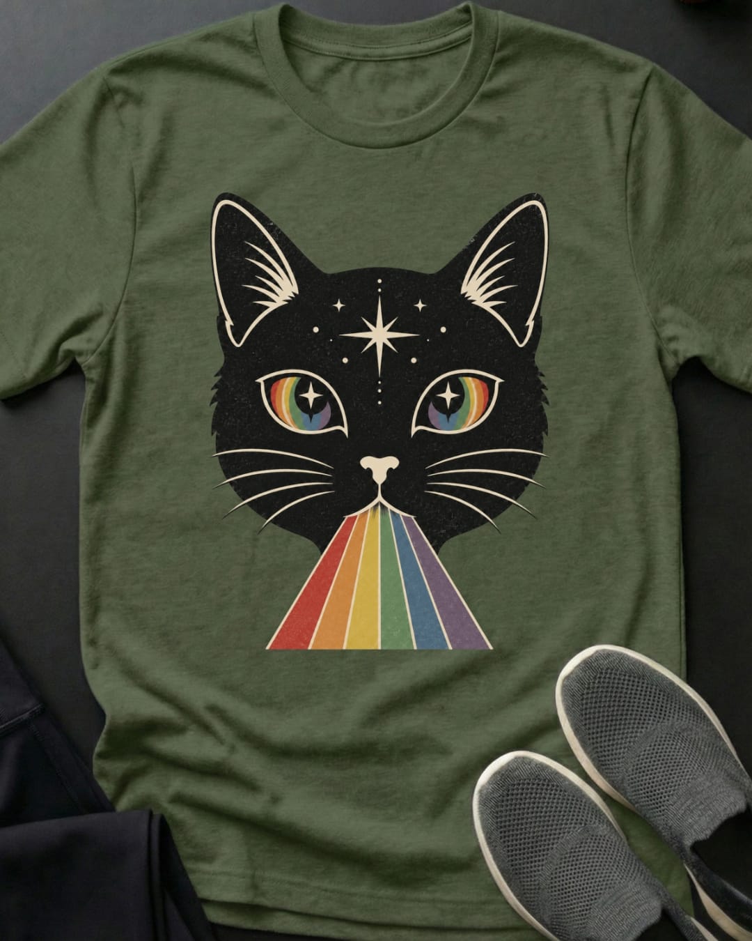 Rainbow Meow Tee