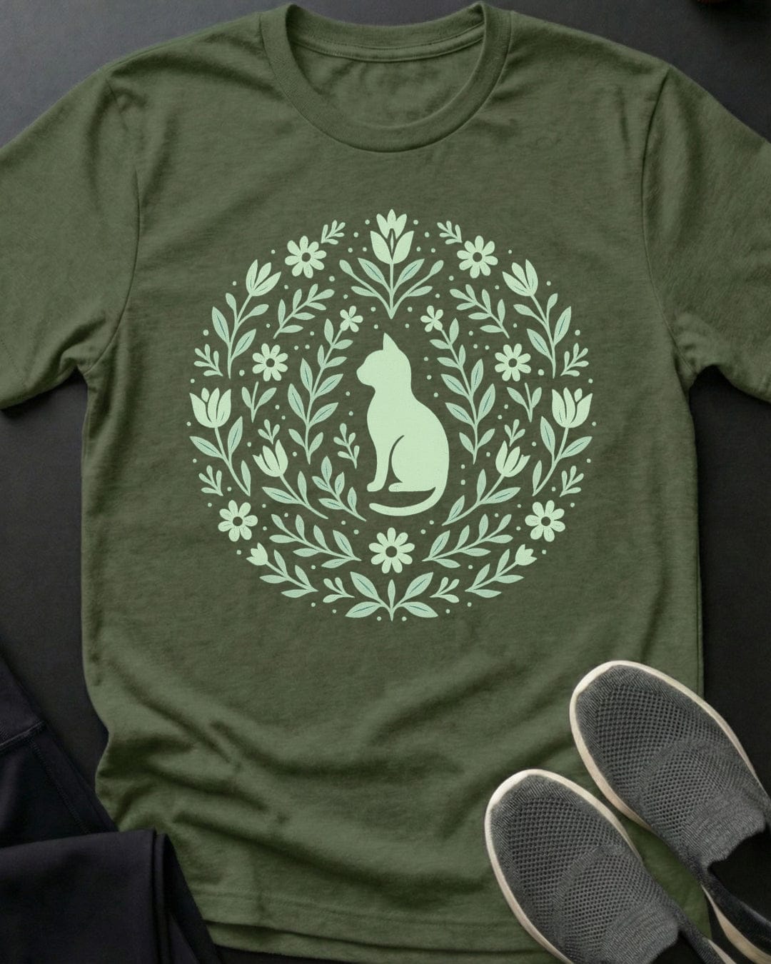 Cat Flowers Tee