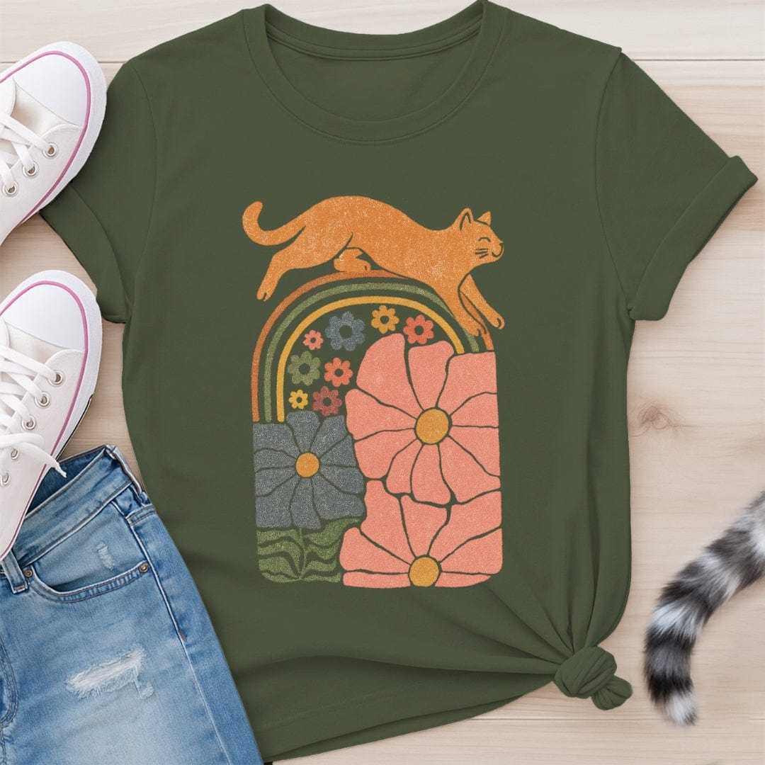 KITTY FLOWERS T-SHIRT