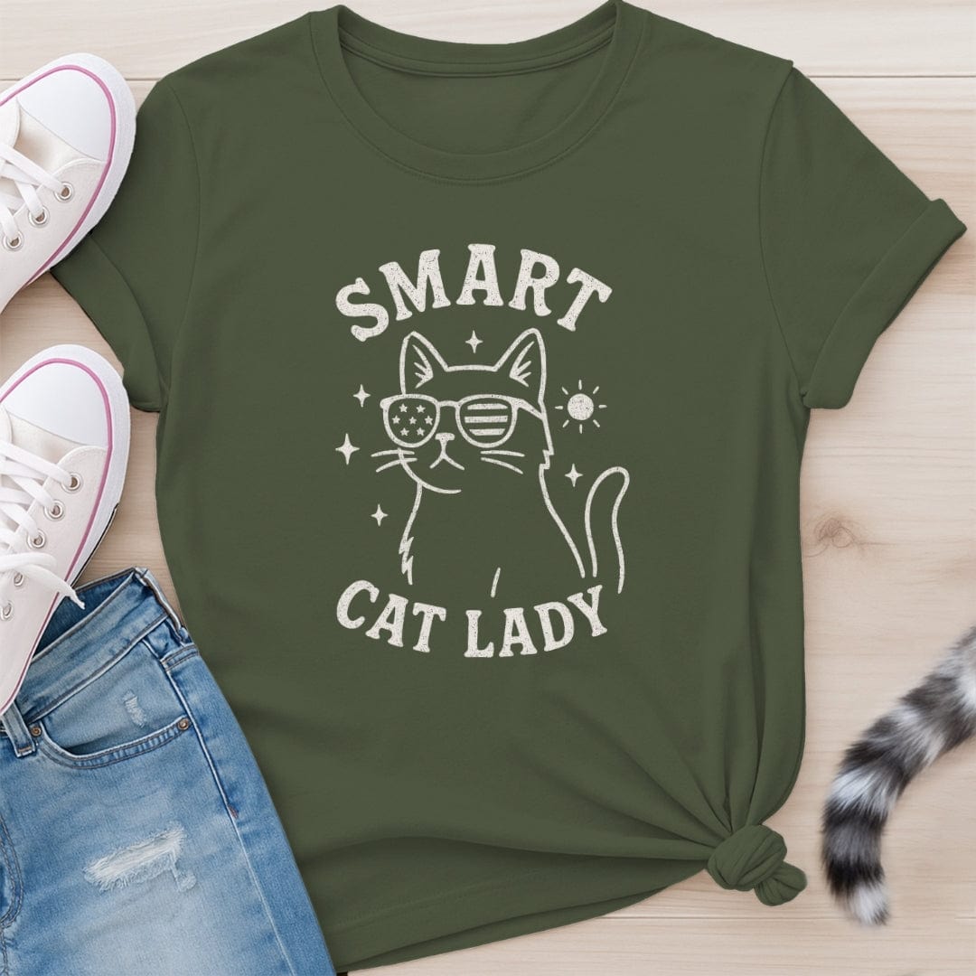 SMART CAT LADY T-SHIRT