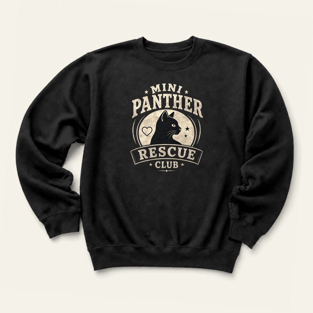 Mini Panther Rescue Sweatshirt in Black