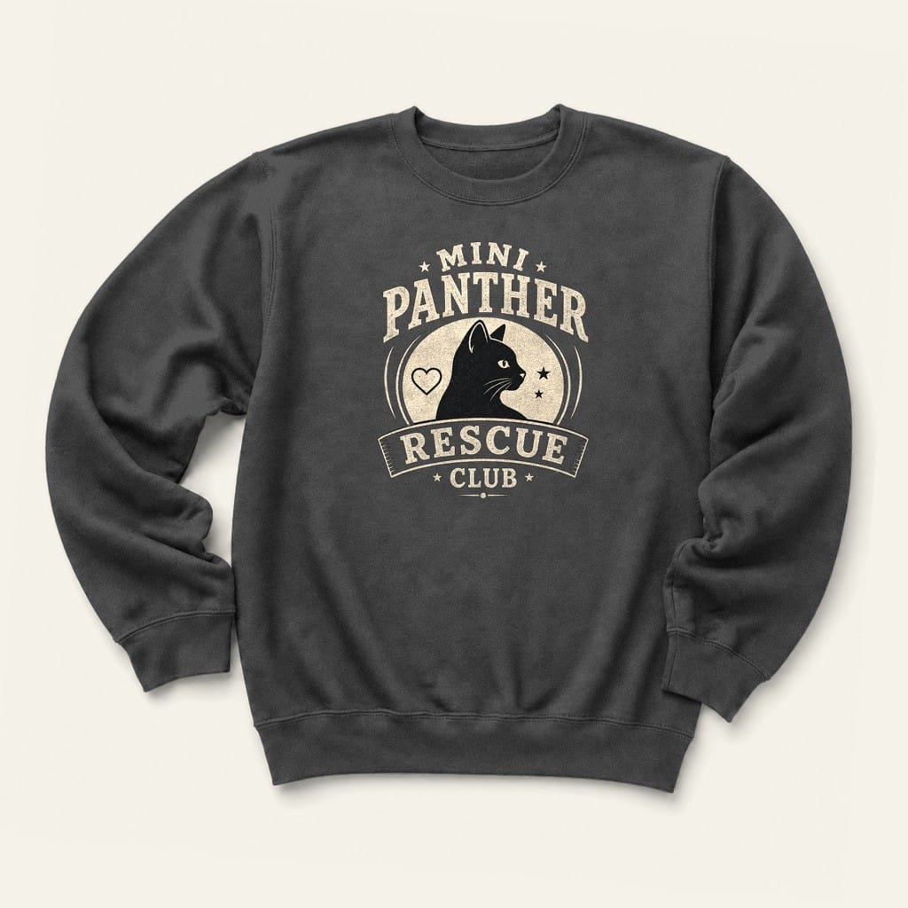 Mini Panther Rescue Sweatshirt in Dark Heather