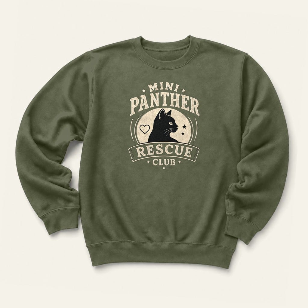 Mini Panther Rescue Sweatshirt in Military Green