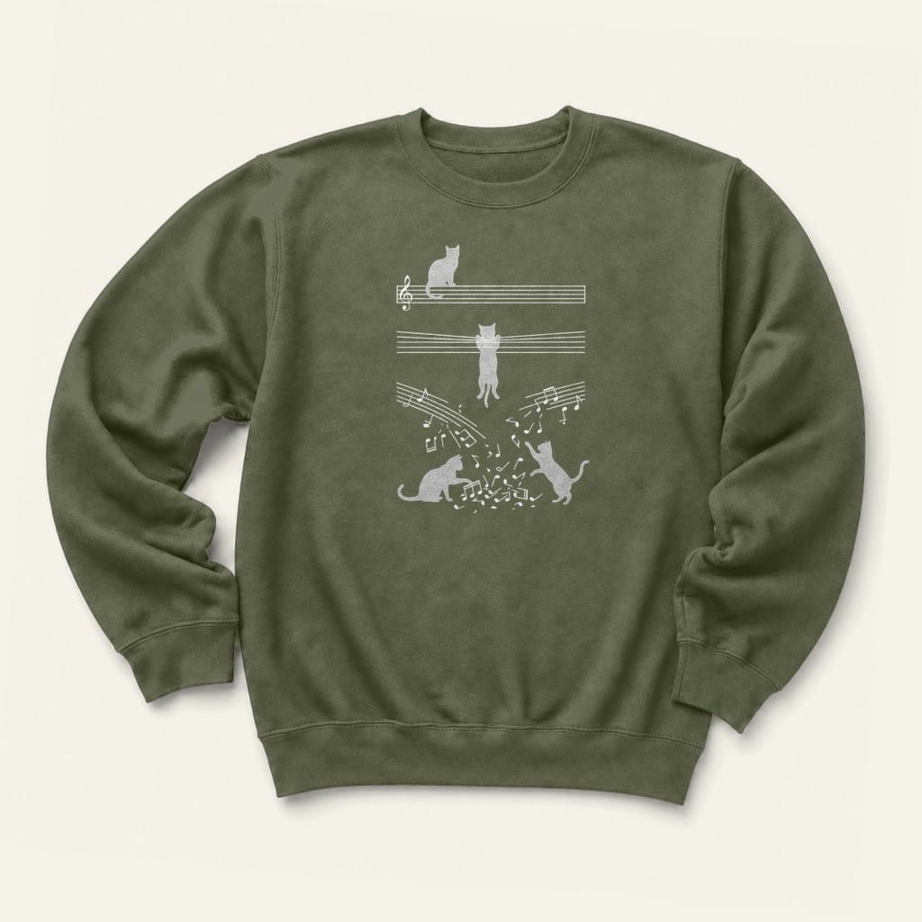 Musical Chaos Sweatshirt in Military Green