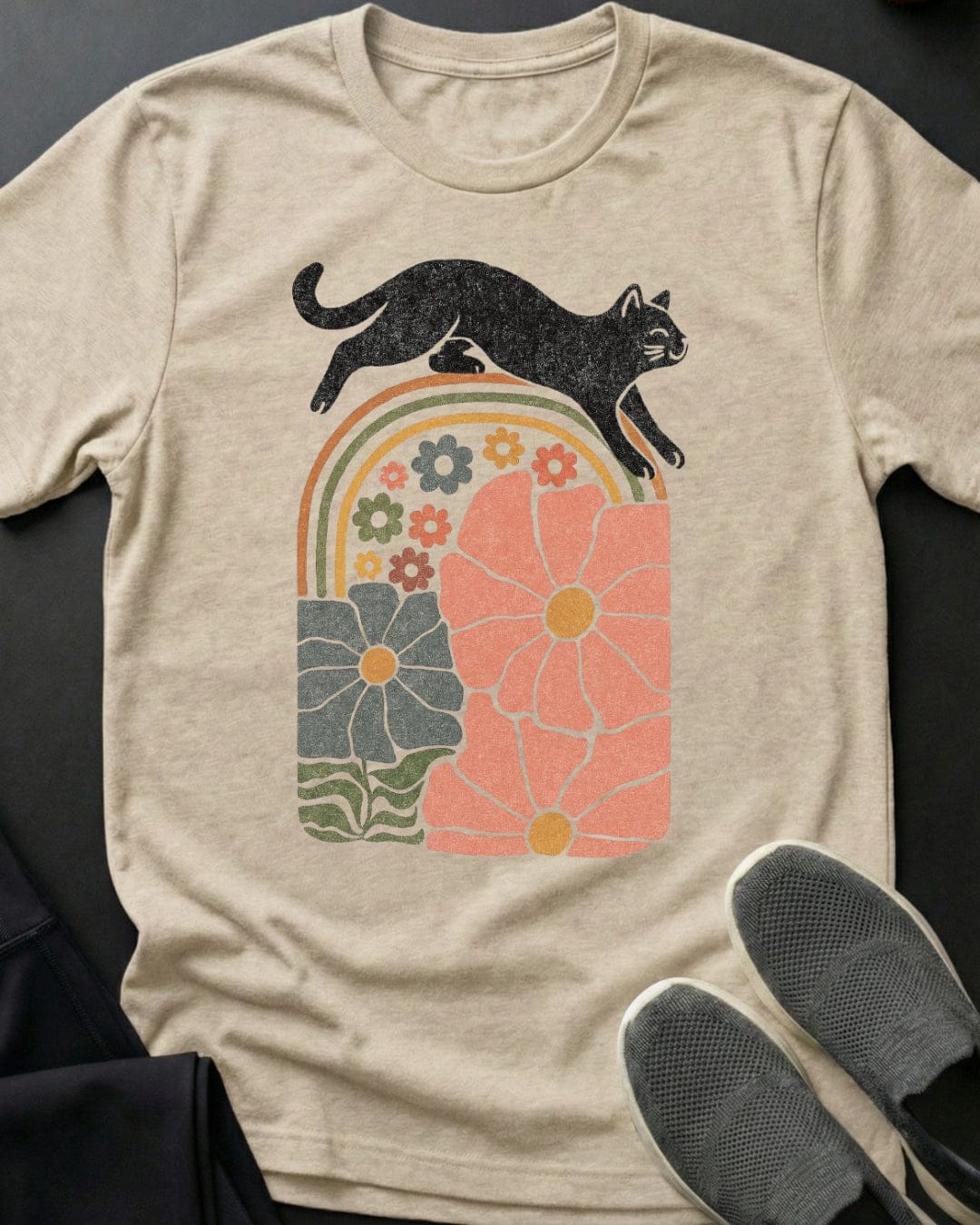 Kitty Flowers Tee