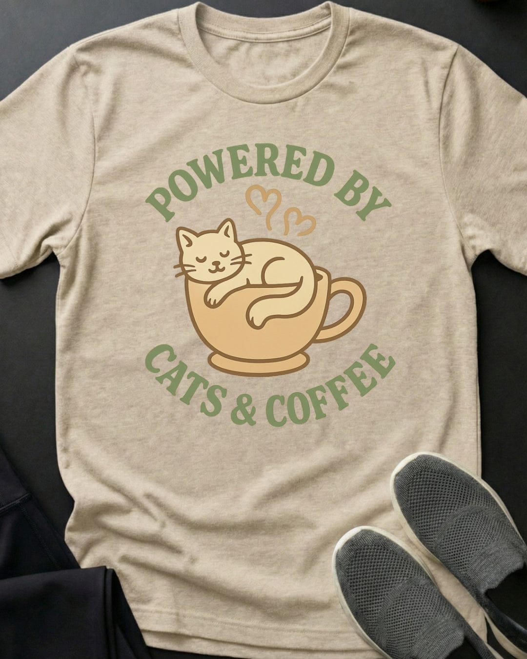 Cats & Coffee Tee