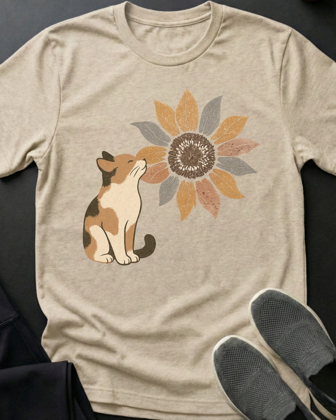 Sunflower Kitty Tee