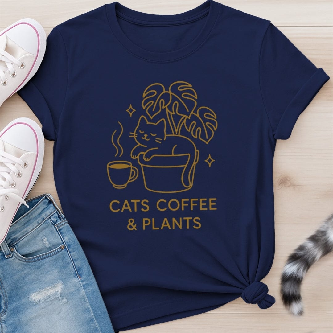 COFFEE AND PLANTS T-SHIRT
