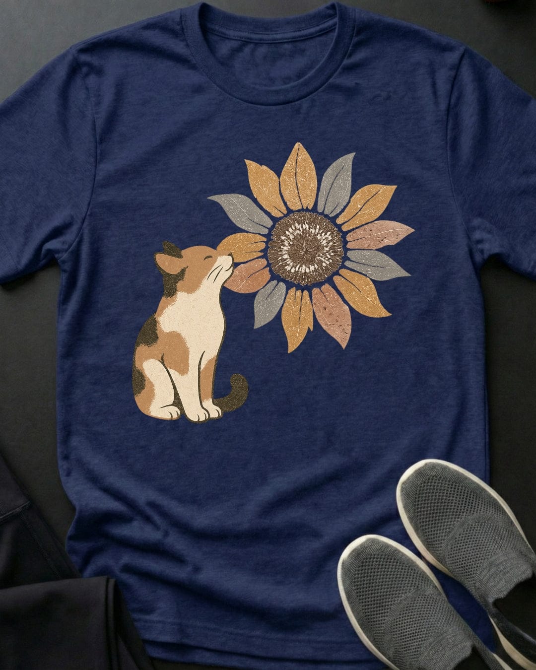 Sunflower Kitty Tee