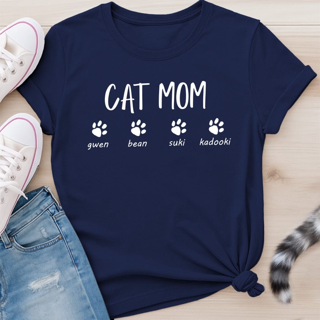 CUSTOM CAT MOM T-SHIRT