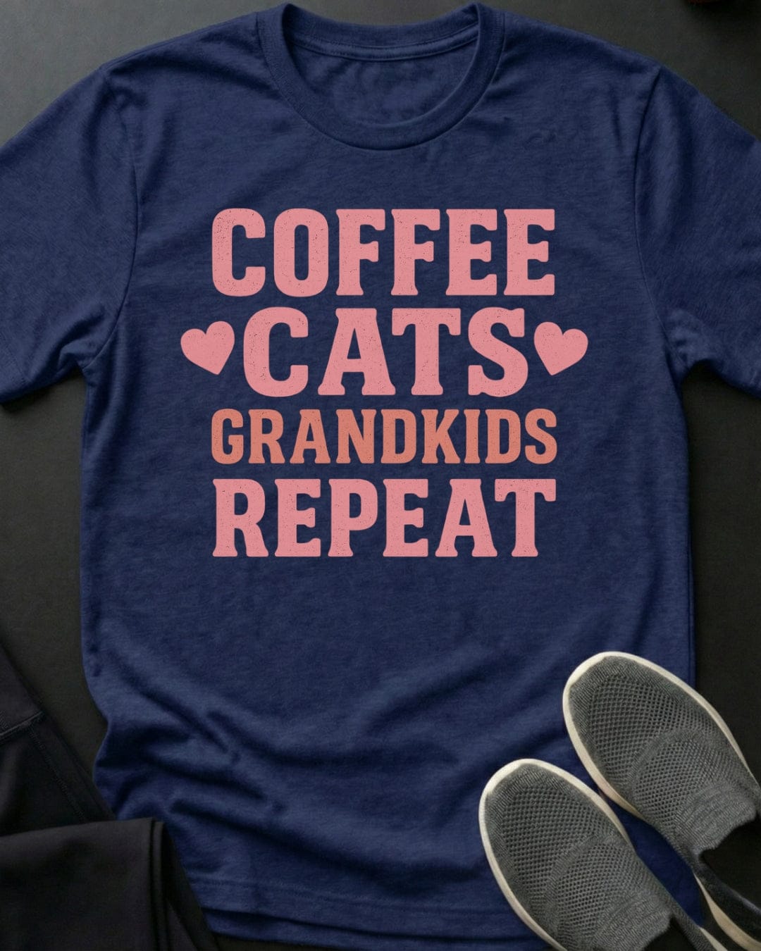 Coffee Cats Grandkids Tee