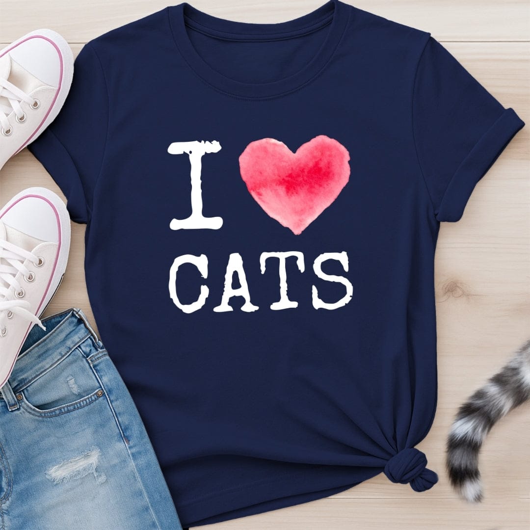 I HEART CATS T-SHIRT
