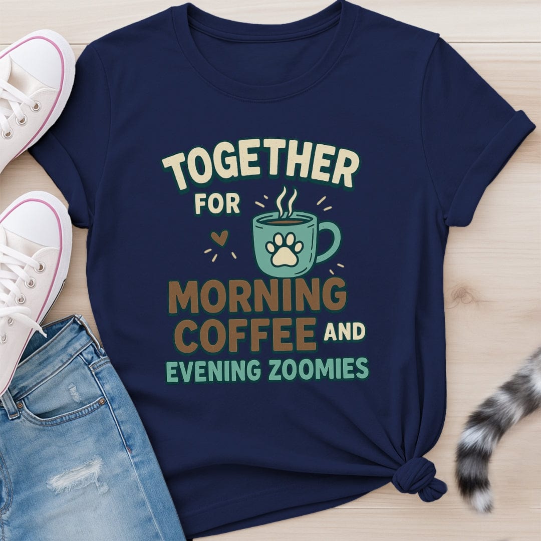 COFFEE AND ZOOMIES T-SHIRT