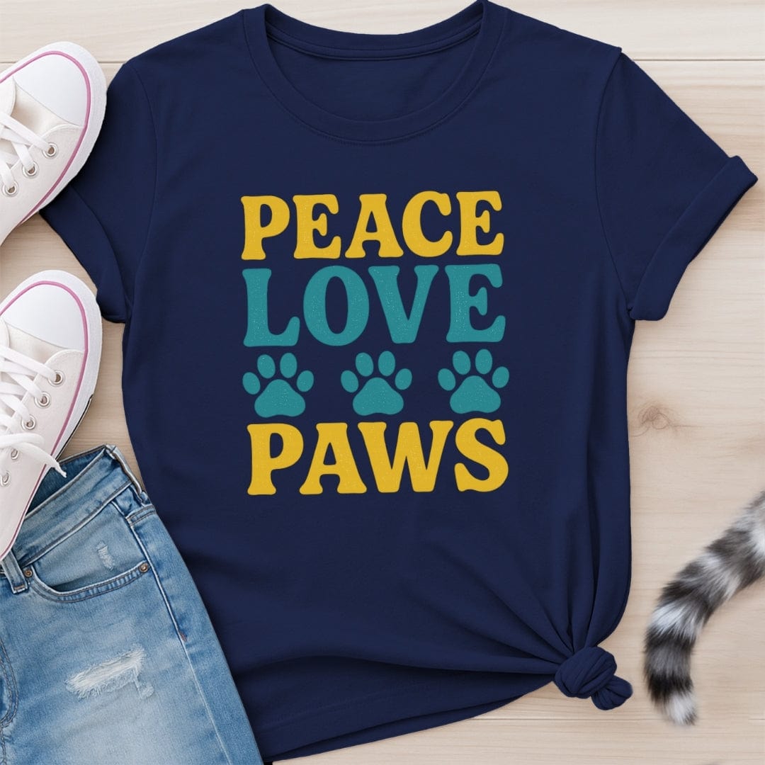 PEACE LOVE PAWS T-SHIRT