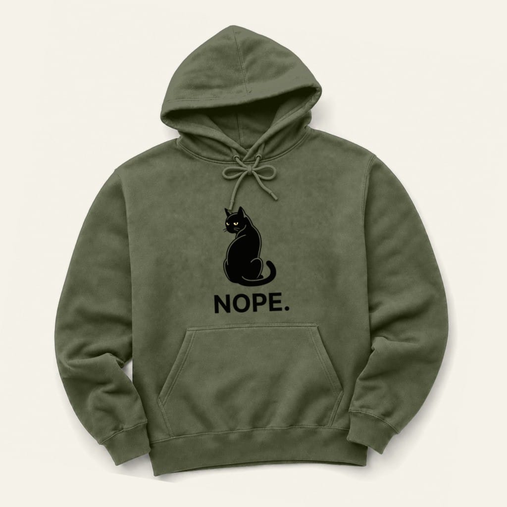 Nope Hoodie in Military Green