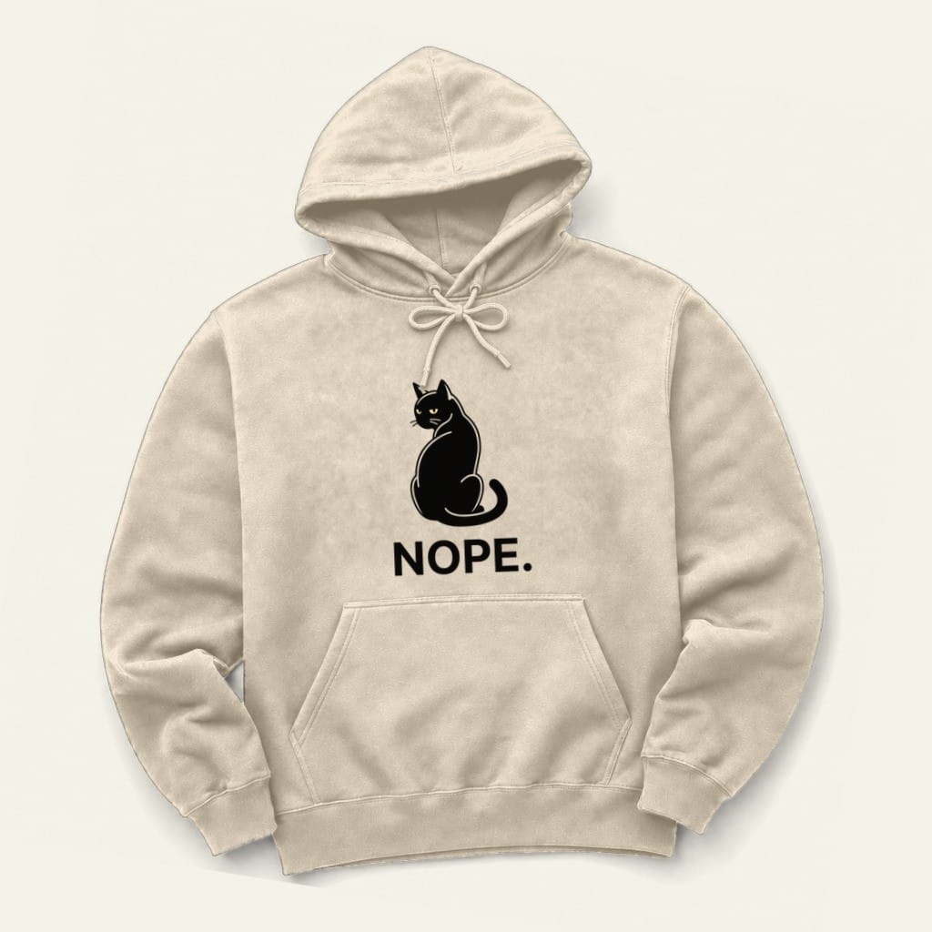 Nope Hoodie in Sand