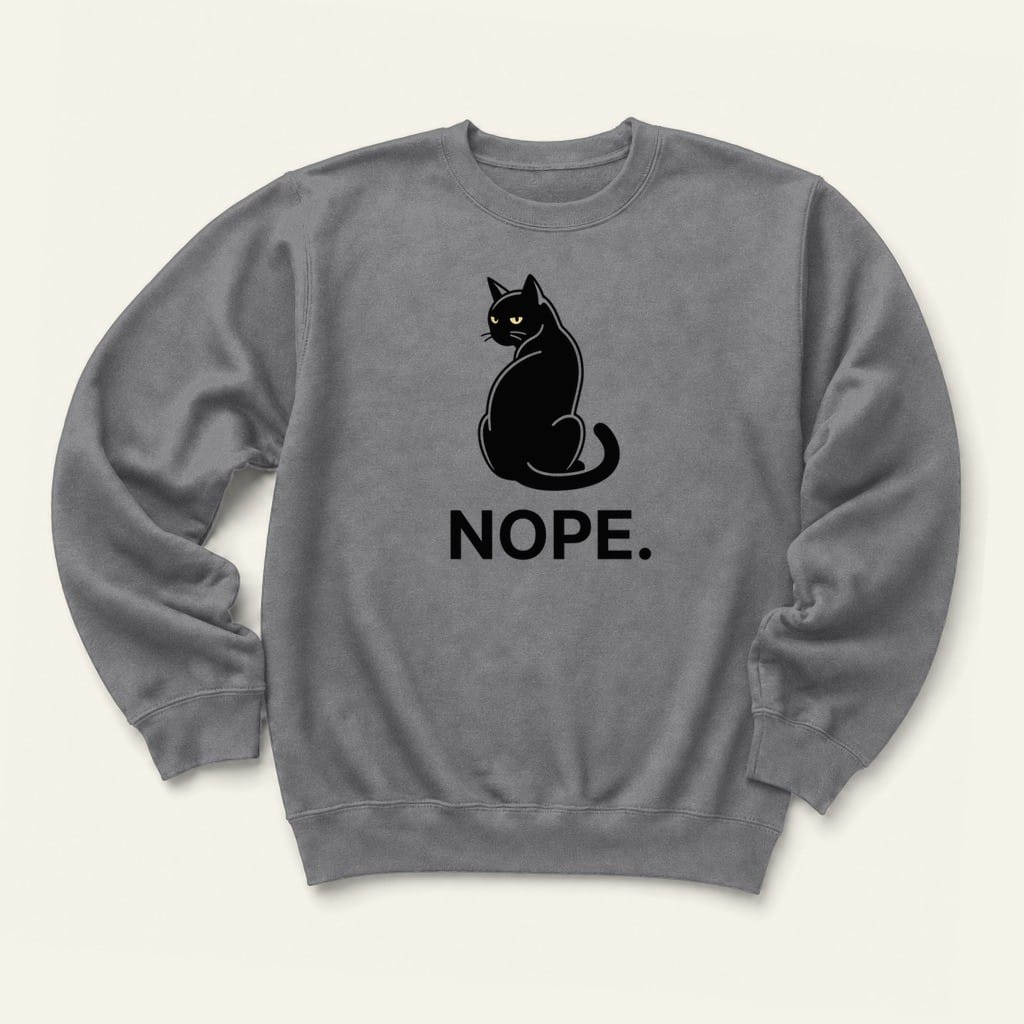 Nope Sweatshirt in Graphite Heather