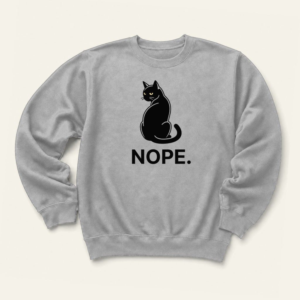 Nope Sweatshirt in Sport Grey
