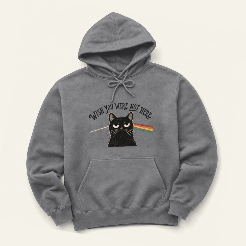 Not Here Hoodie in Graphite Heather