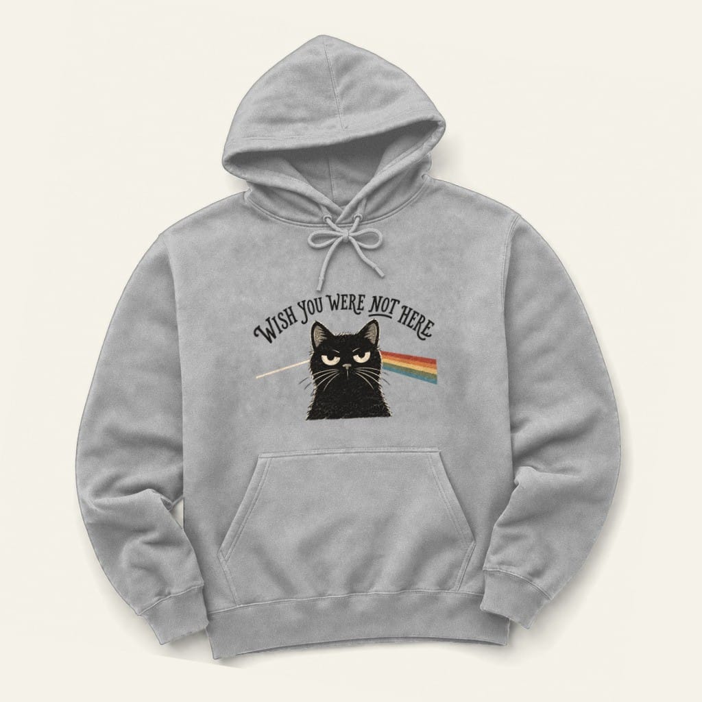 Not Here Hoodie in Sport Grey
