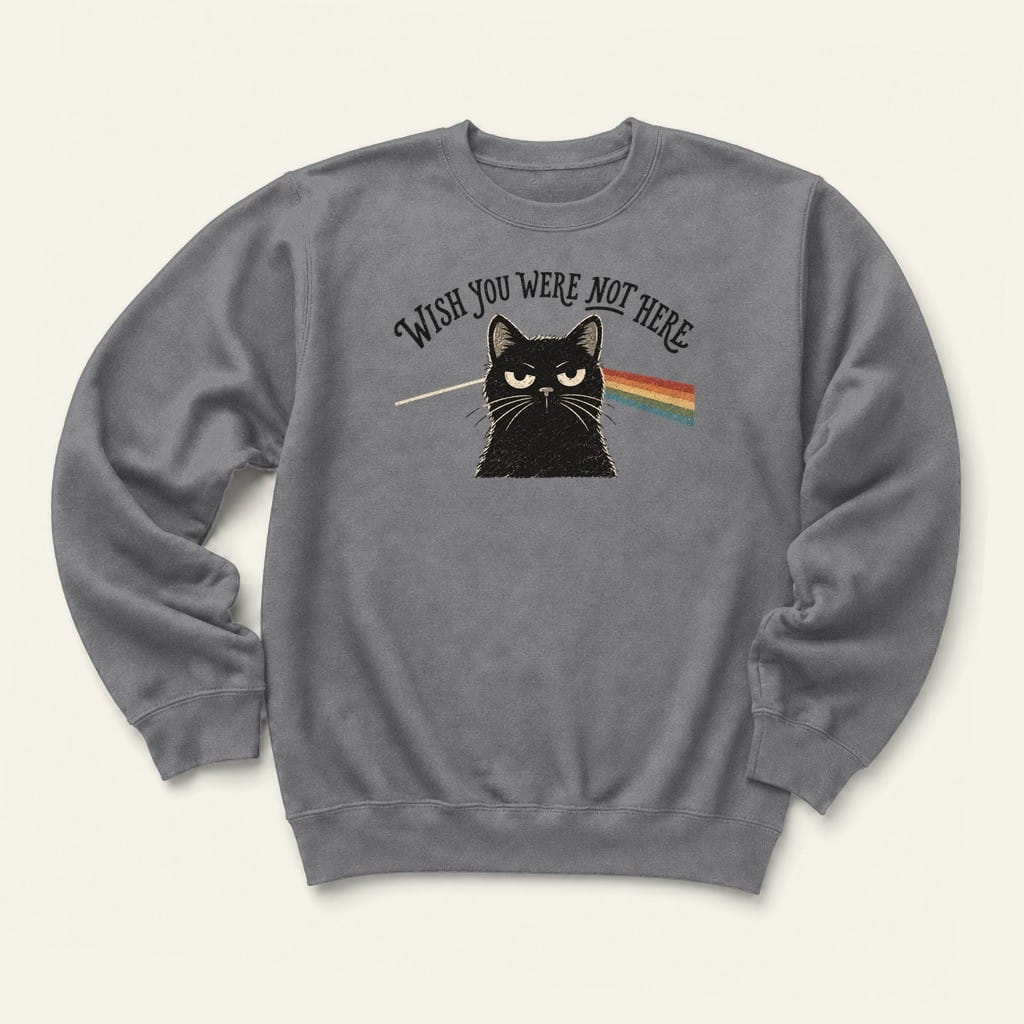 Not Here Sweatshirt in Graphite Heather