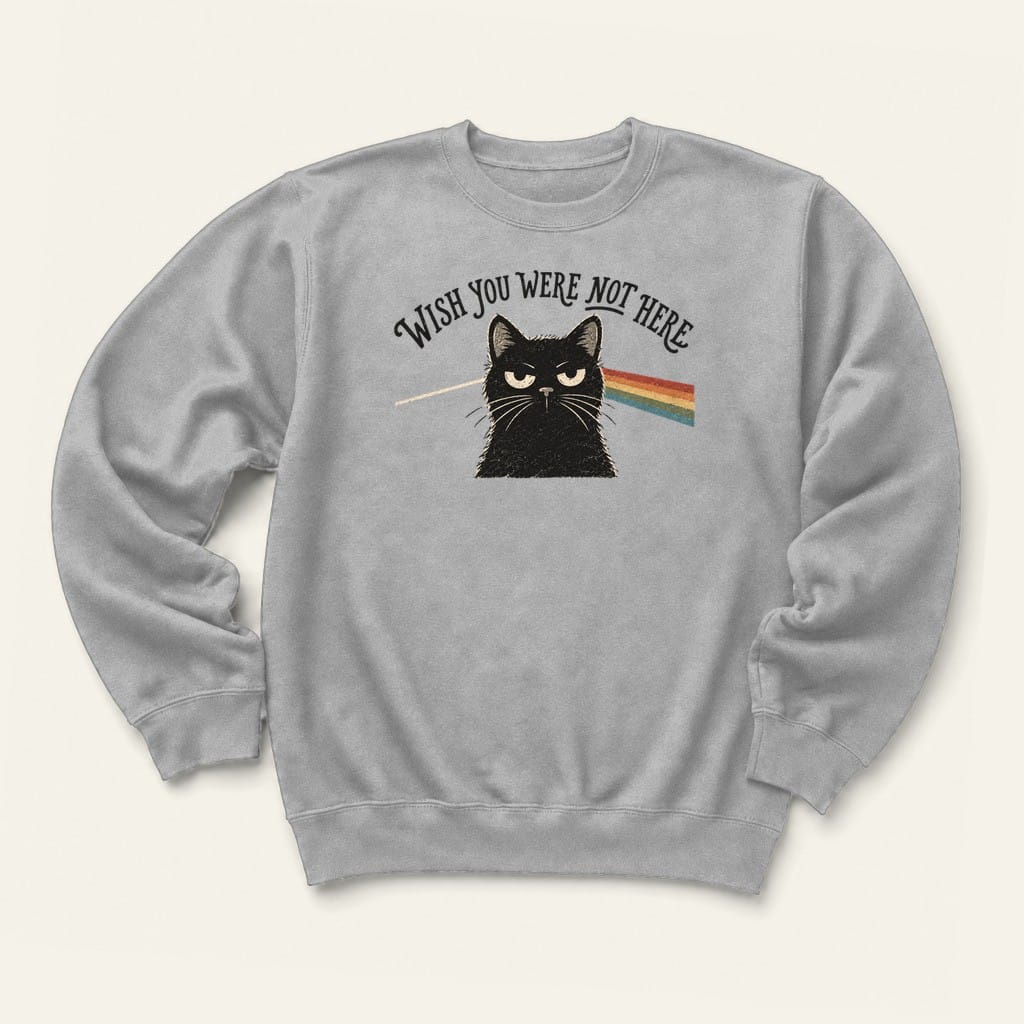 Not Here Sweatshirt in Sport Grey