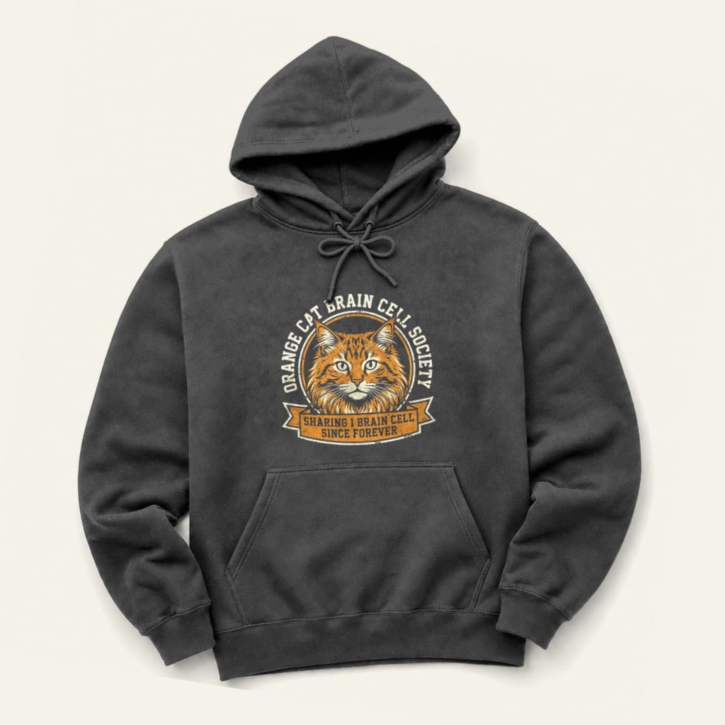 OC Brain Hoodie in Dark Heather