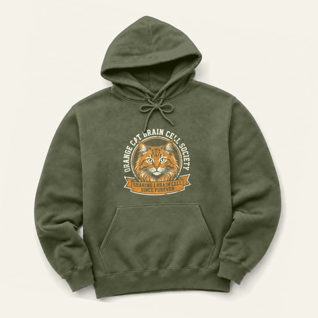 OC Brain Hoodie in Military Green