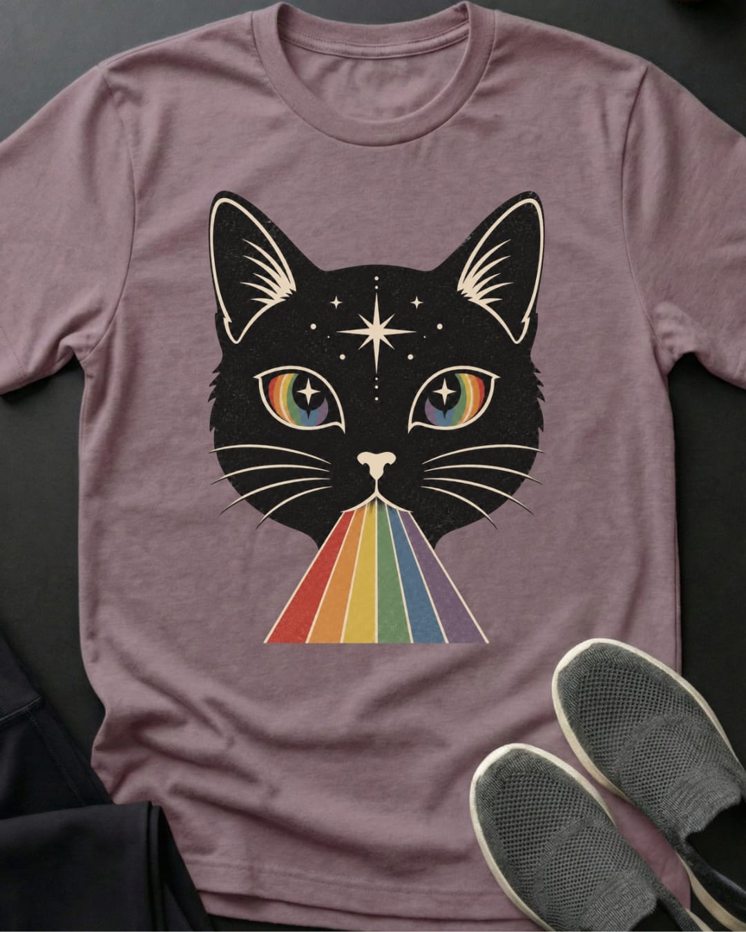 Rainbow Meow Tee