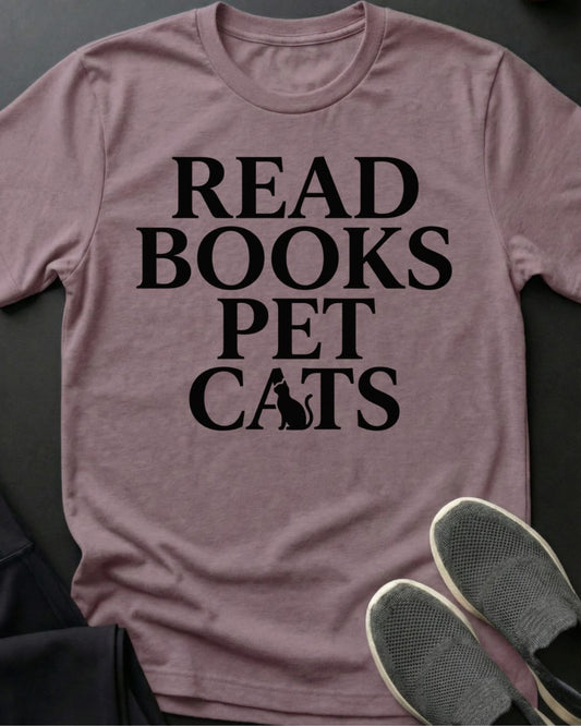 Read Books Pet Cats Tee