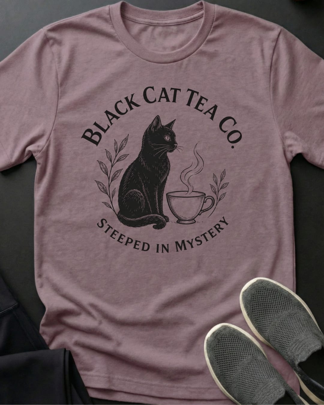 Black Cat Tea Tee