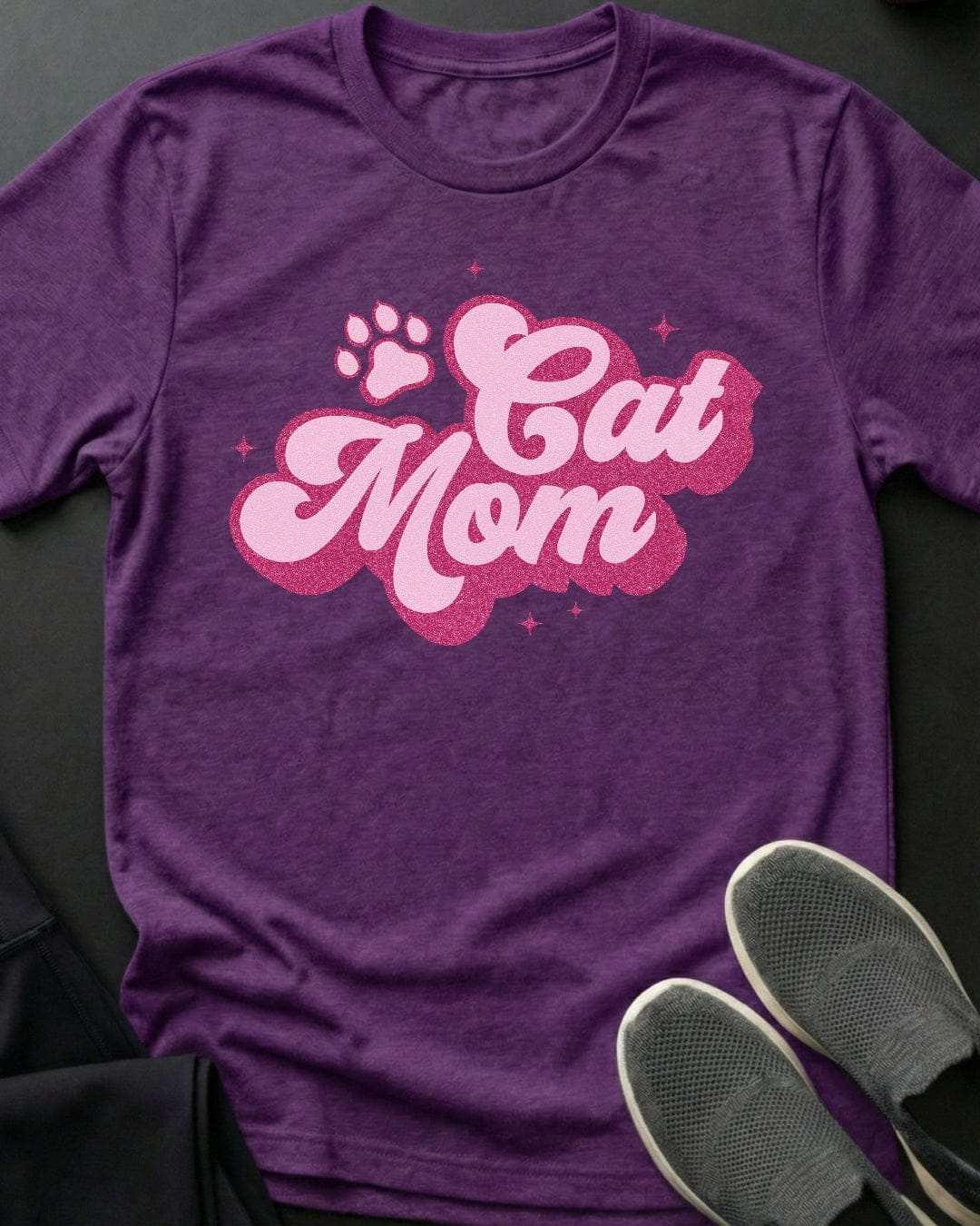 Pink Cat Mom Tee